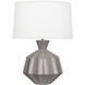 Orion 27 inch 150.00 watt Smoky Taupe Table Lamp Portable Light, Polished Nickel Accents