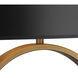 Logan 24.5 inch 150 watt Aged Brass Table Lamp Portable Light in Black With Copper