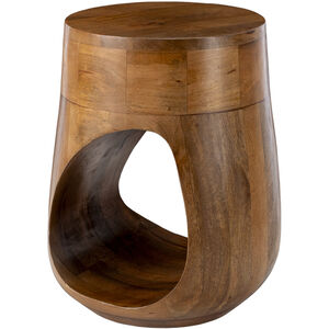 Isiri 20 X 14 inch Top: Brown; Base: Black End Table