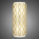 Marcel Wall Sconce Wall Light in Modern Brass, Frosted Cased White Glass, Geometric Framing