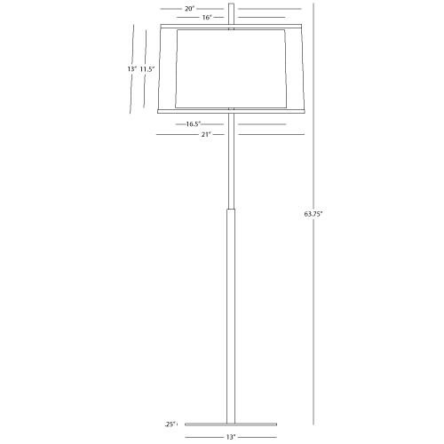 Saturnia 63.75 inch 150.00 watt Deep Patina Bronze Floor Lamp Portable Light