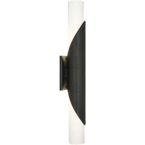 Michael Berman Brut 2 Light 4.5 inch Deep Patina Bronze Wall Sconce Wall Light
