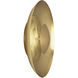 Michael Berman Brut LED 17.75 inch Modern Brass Flushmount Ceiling Light