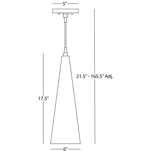 Dal 1 Light 6 inch Polished Nickel Pendant Ceiling Light