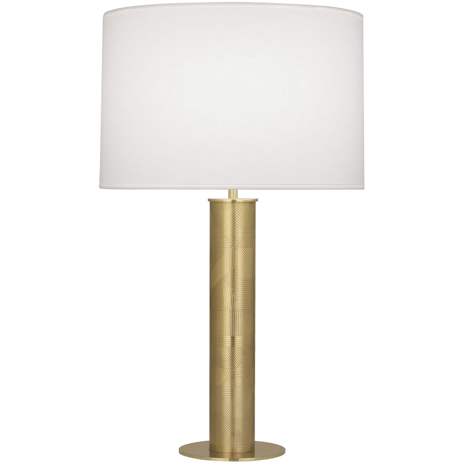 Michael Berman Brut 28.75 inch 150 watt Modern Brass Table Lamp Portable Light