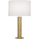 Michael Berman Brut 28.75 inch 150 watt Modern Brass Table Lamp Portable Light