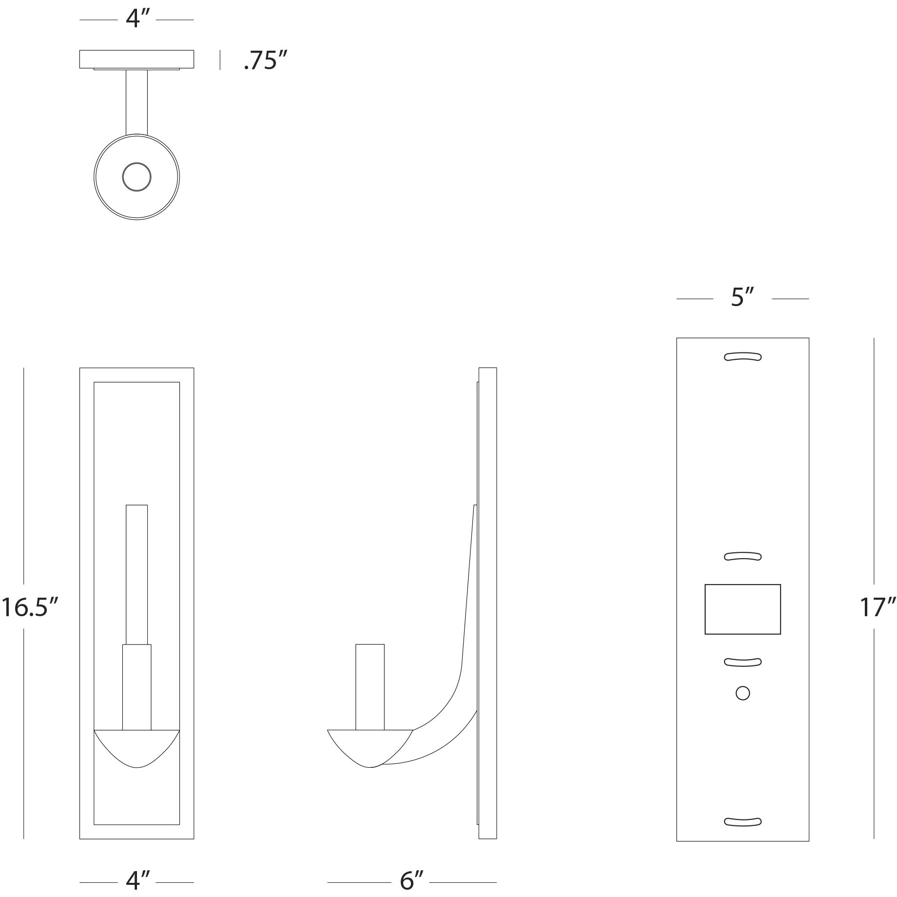 Goldie 1 Light 4 inch Deep Patina Bronze Wall Sconce Wall Light