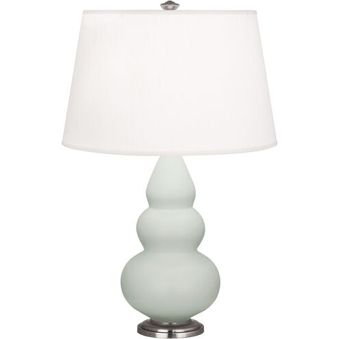 Small Triple Gourd 24.38 inch 150.00 watt Matte Celadon Accent Lamp Portable Light in Antique Silver