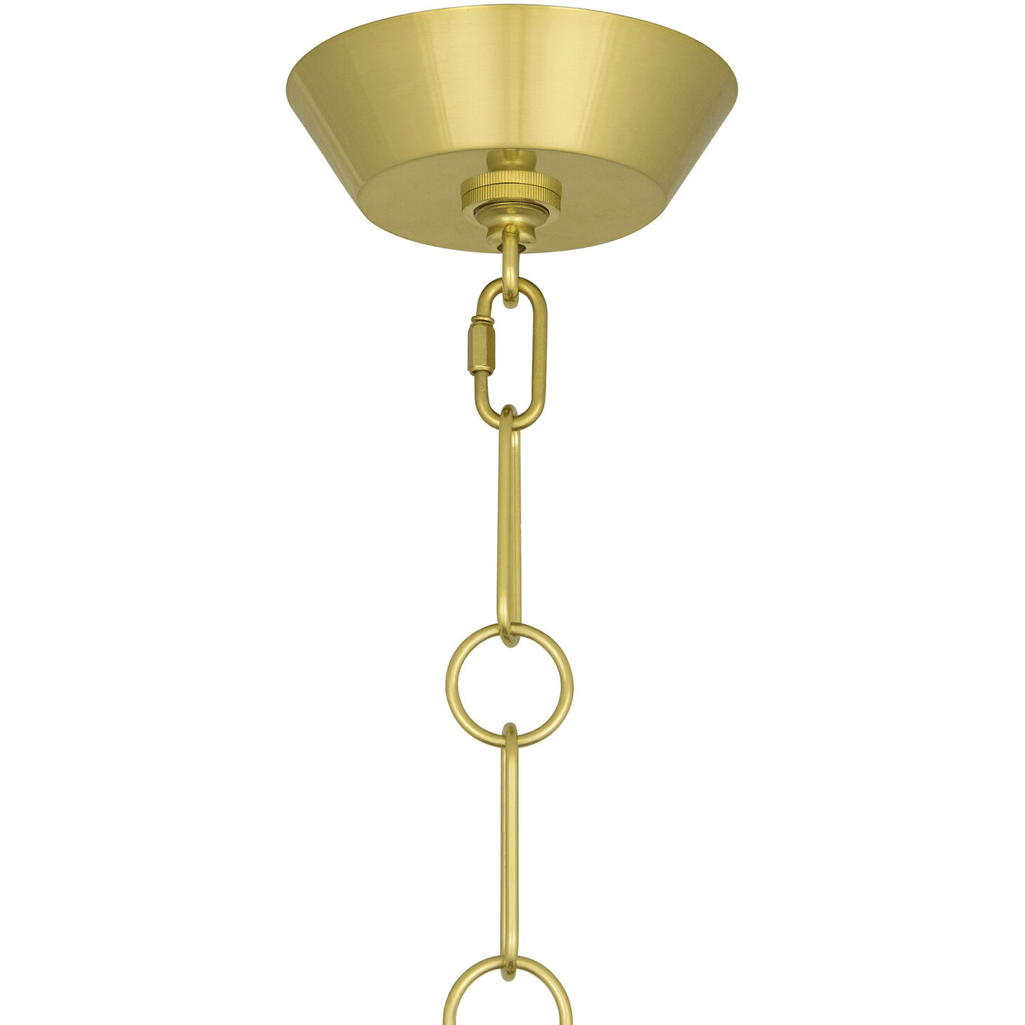 Hatteras Pendant Ceiling Light in Modern Brass