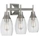 Robert Abbey Grace 3 Light 20.88 inch Polished Nickel Wall Sconce Wall Light S486 - Open Box