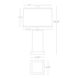 Harvey 19.13 inch 60.00 watt Ash Accent Lamp Portable Light