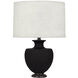 Michael Berman Atlas 25.25 inch 150.00 watt Matte Dark Coal Table Lamp Portable Light in Deep Patina Bronze
