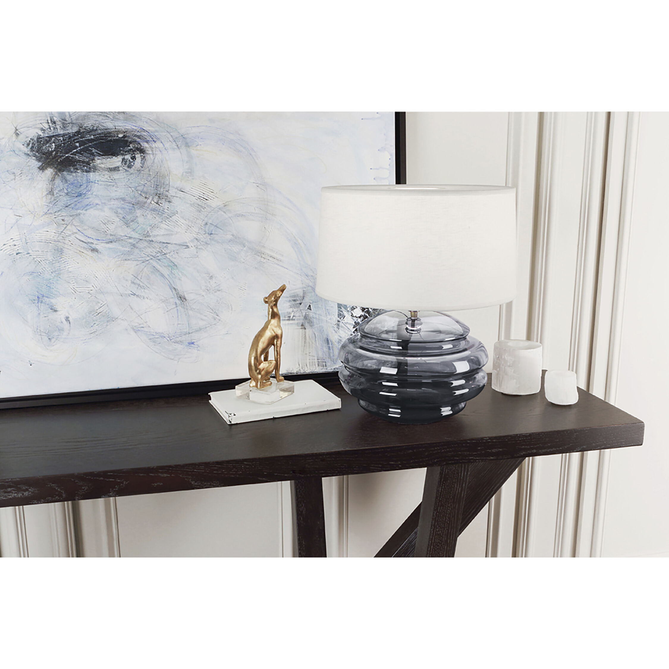 Horizon 17.5 inch 60.00 watt Smoke Gray Accent Lamp Portable Light