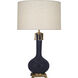 Robert Abbey Athena 31.63 inch 150.00 watt Midnight Blue Table Lamp Portable Light MB992 - Open Box