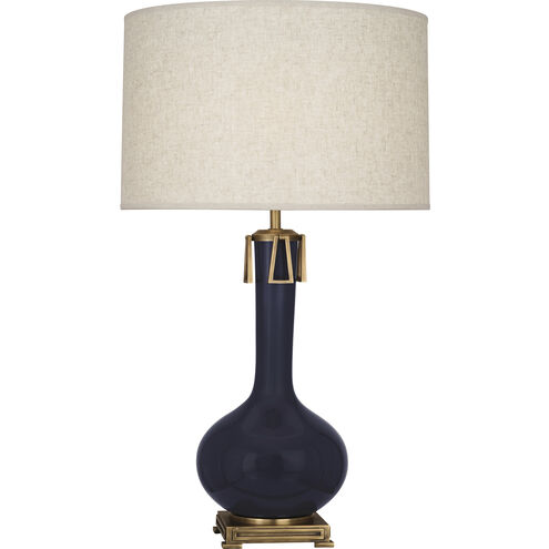 Robert Abbey Athena 31.63 inch 150.00 watt Midnight Blue Table Lamp Portable Light MB992 - Open Box