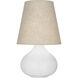 June 23.5 inch 150.00 watt Daisy Glaze Accent Lamp Portable Light in Buff Linen