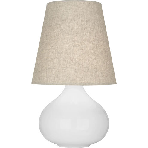 June 23.5 inch 150.00 watt Daisy Glaze Accent Lamp Portable Light in Buff Linen