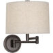 Sofia 11.5 inch 100.00 watt Deep Patina Bronze Wall Swinger Wall Light