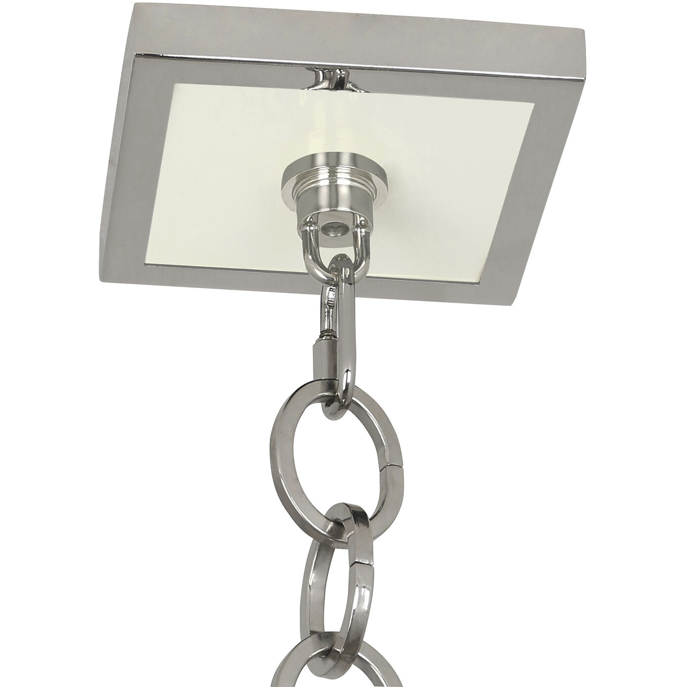 Ranger 3 Light 17.5 inch Gloss White Pendant Ceiling Light in Polished Nickel