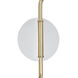 Rico Espinet Racer 2 Light 48 inch Modern Brass Wall Sconce Wall Light in Satin White