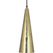 Dal 1 Light 6 inch Modern Brass Pendant Ceiling Light