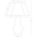 Double Gourd 30 inch 150.00 watt Schiaparelli Pink Table Lamp Portable Light in Ivory Silk