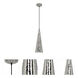 Dal 1 Light 6 inch Polished Nickel Pendant Ceiling Light