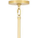 Elliott LED 23 inch Modern Brass Pendant Ceiling Light