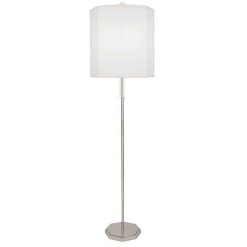 Kate 66.25 inch 150.00 watt Polished Nickel Floor Lamp Portable Light in Ascot White