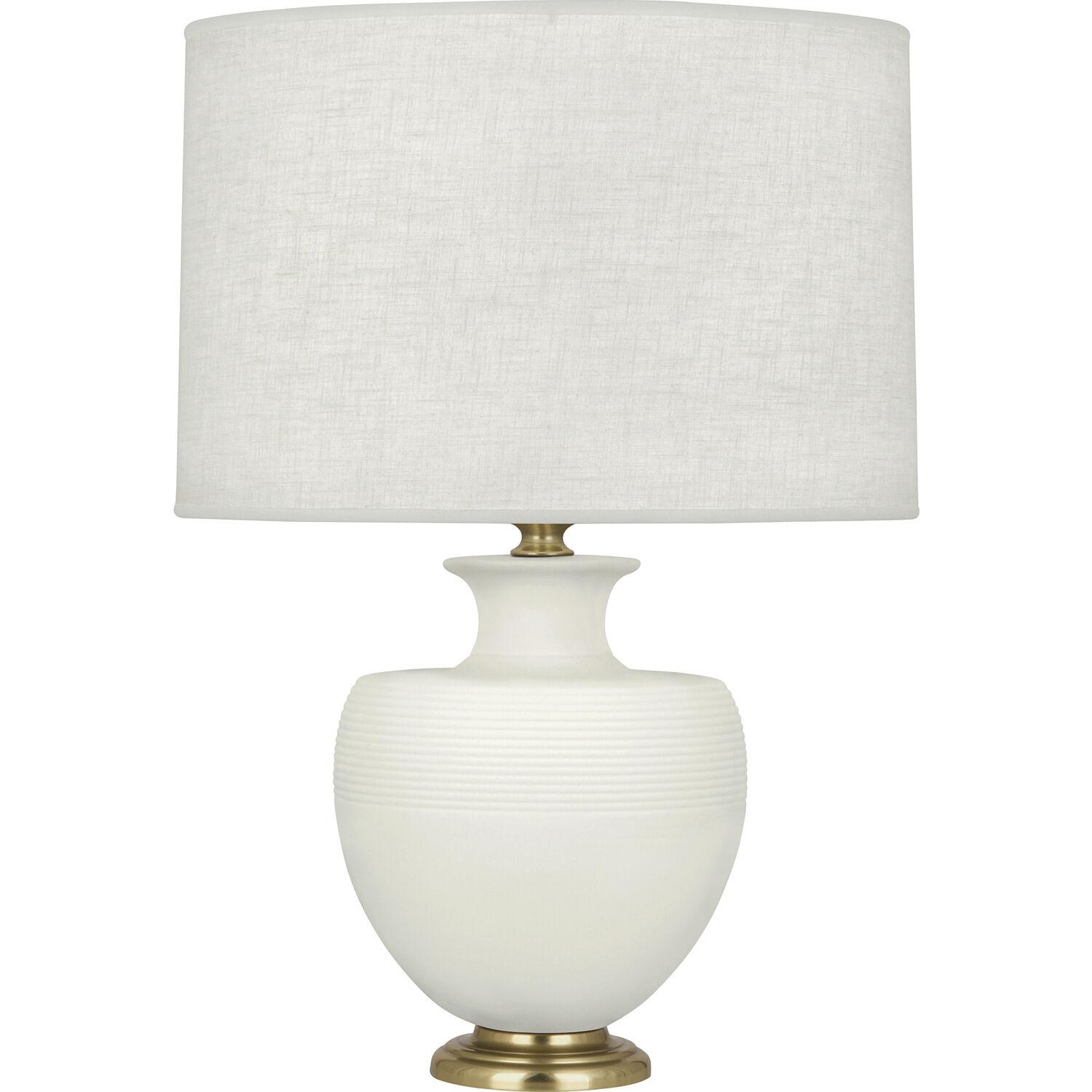 Michael Berman Atlas 25.25 inch 150 watt Matte Lily Table Lamp Portable Light in Modern Brass