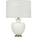 Michael Berman Atlas 25.25 inch 150 watt Matte Lily Table Lamp Portable Light in Modern Brass