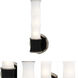 Kane 1 Light 5 inch Obsidian with Polished Nickel ADA Wall Sconce Wall Light