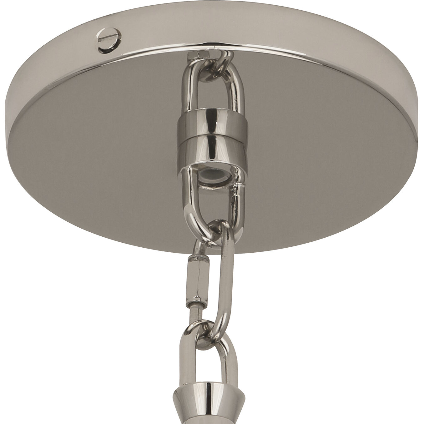 Decker 3 Light 24 inch Polished Nickel Pendant Ceiling Light in Ascot White