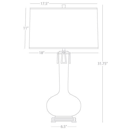 Athena 31.63 inch 150 watt Citron Table Lamp Portable Light