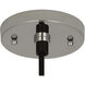 Dal 1 Light 14 inch Polished Nickel Pendant Ceiling Light