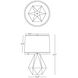 Delta 22.5 inch 150.00 watt Amethyst Table Lamp Portable Light