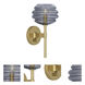 Horizon 1 Light 6.75 inch Smoke Gray Wall Sconce Wall Light