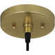 Dal 1 Light 6 inch Modern Brass Pendant Ceiling Light