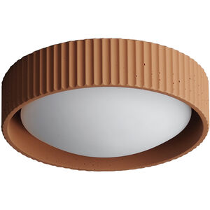 Souffle LED 10.5 inch Terra Cotta Flush Mount Ceiling Light