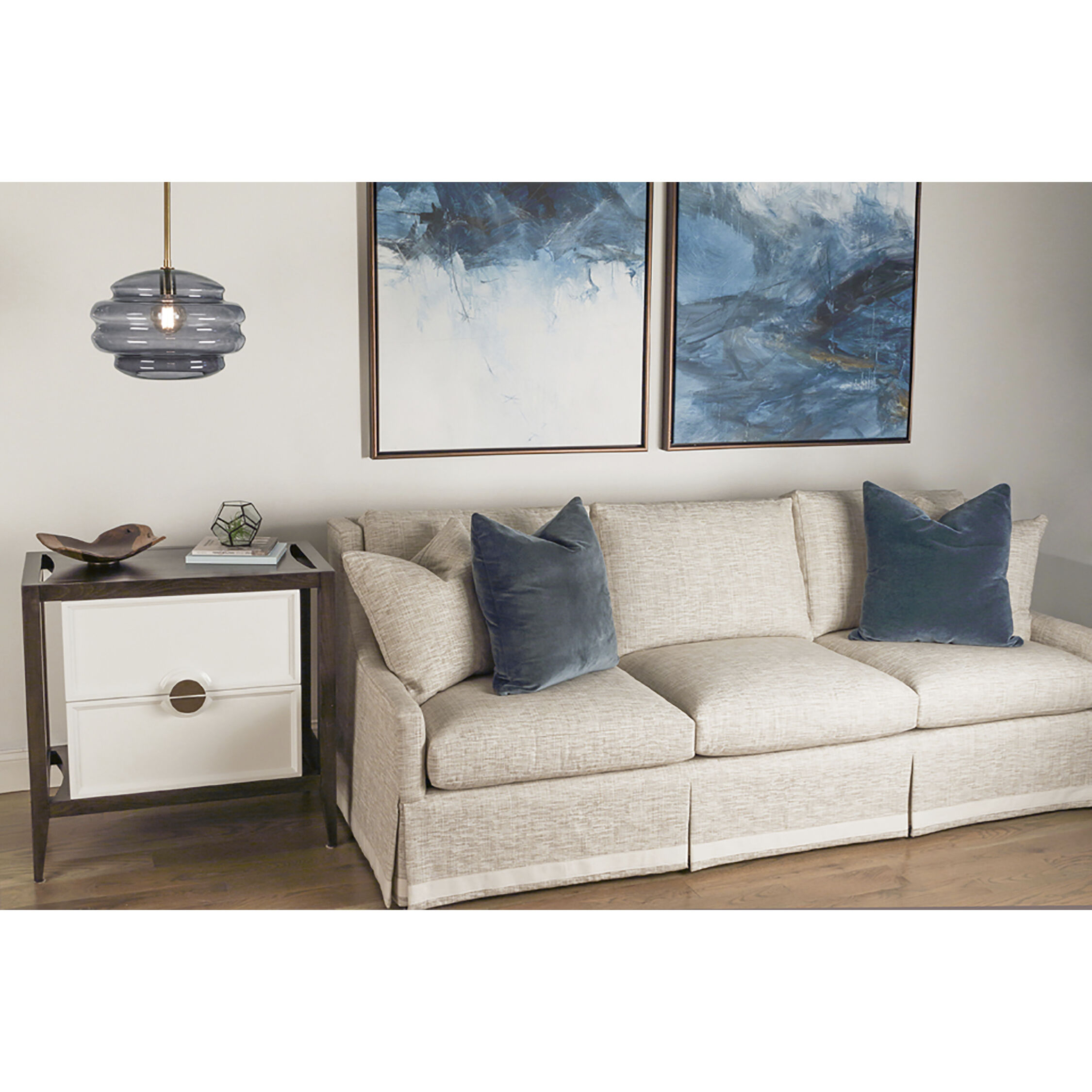 Horizon 1 Light 15.25 inch Smoke Gray Pendant Ceiling Light