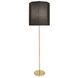 Kate 66.25 inch 150.00 watt Modern Brass Floor Lamp Portable Light in Raven Black