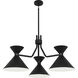 Cinch 3 Light 28.5 inch Matte Black Chandelier Ceiling Light