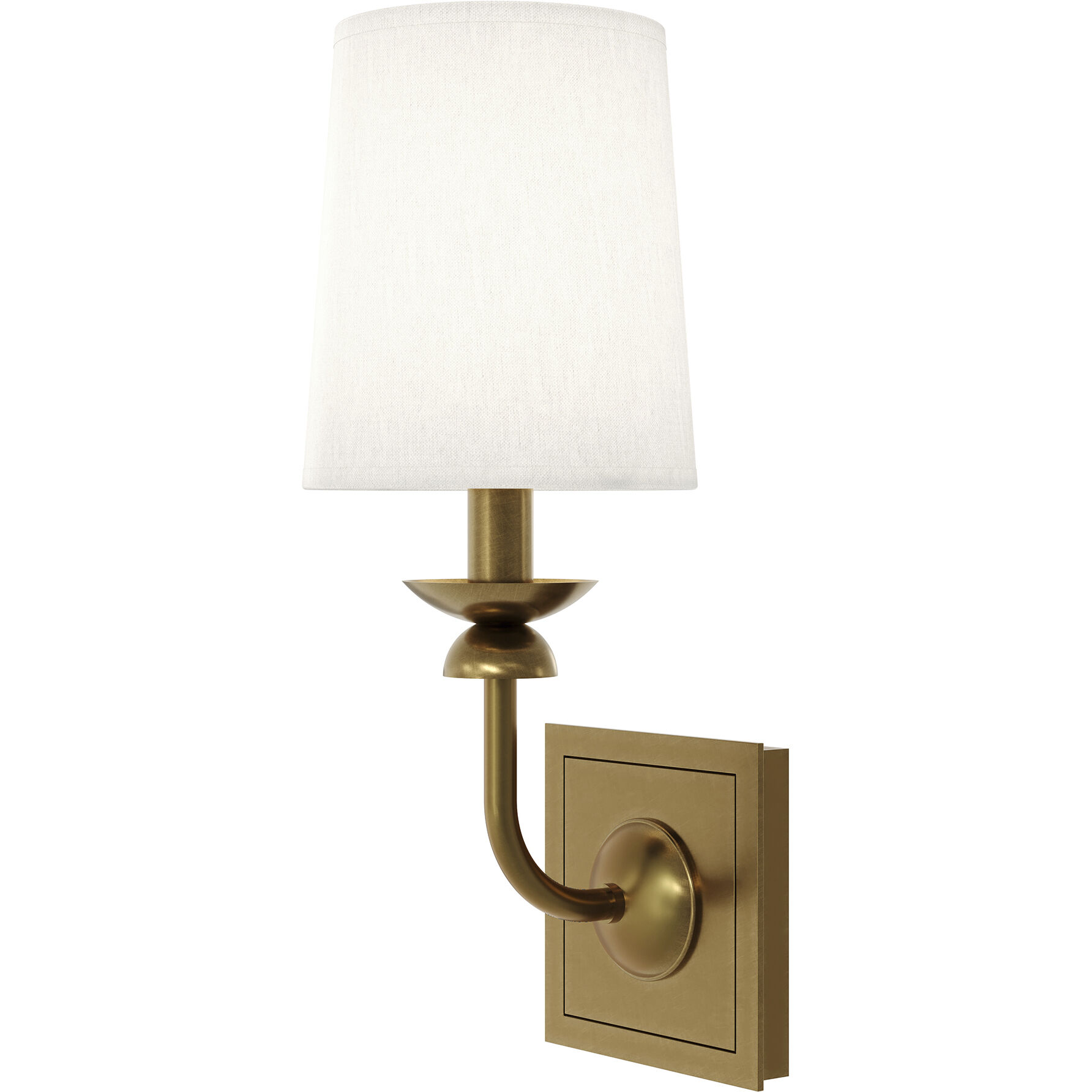 William 1 Light 5.25 inch Lacquered Burnished Brass Wall Sconce Wall Light
