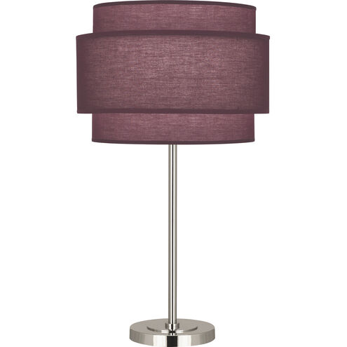 Decker 28.75 inch 150.00 watt Polished Nickel Table Lamp Portable Light in Vintage Wine