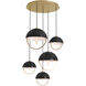 Mavisten Edition Copernica LED 30 inch Lacquered Burnished Brass Pendant Ceiling Light in Piano Black