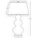 Triple Gourd 32.75 inch 150.00 watt Daisy Glaze with Antique Natural Brass Table Lamp Portable Light in Antique Brass