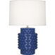 Dolly 21.38 inch 150.00 watt Cobalt Glazed Textured Ceramic Accent Lamp Portable Light in Fondine