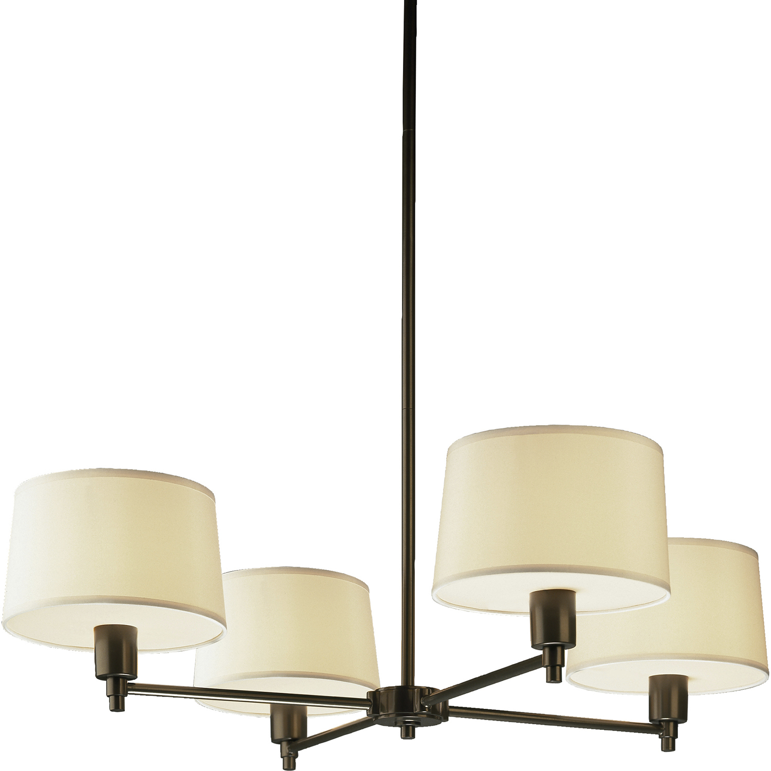 Real Simple 4 Light 35 inch Deep Bronze Chandelier Ceiling Light