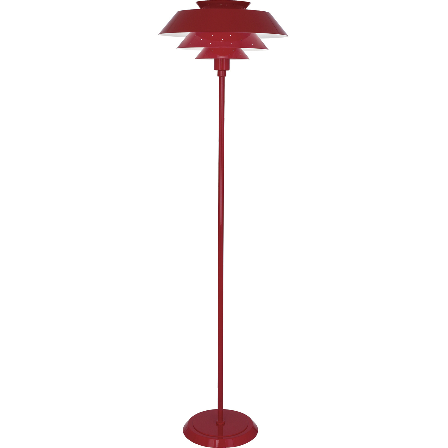 Pierce 60.38 inch 150 watt Ruby Red Floor Lamp Portable Light