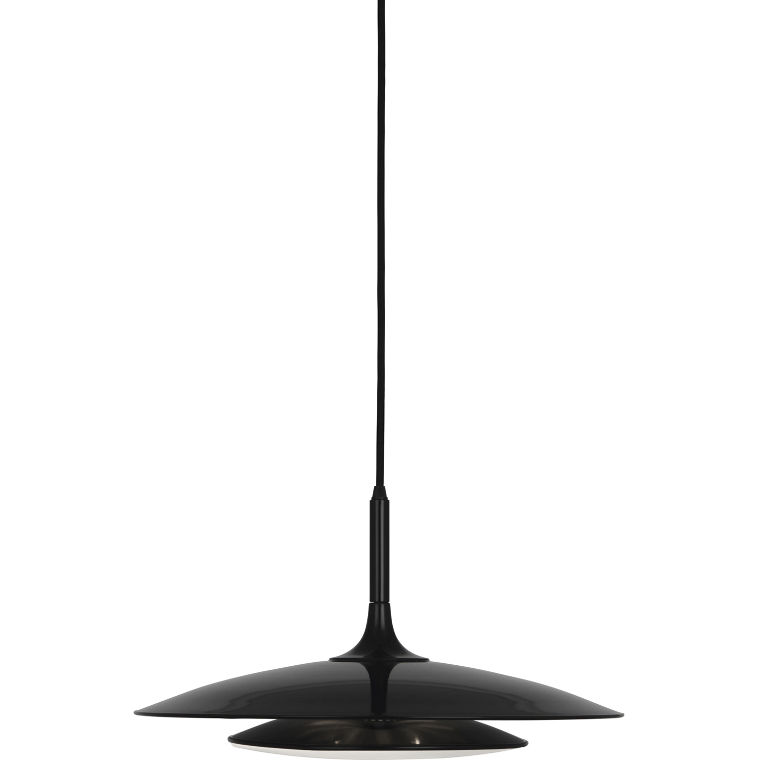 Axiom 3 Light 18.5 inch Gloss Black Pendant Ceiling Light